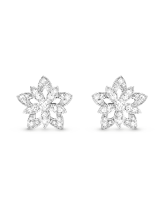 Lotus openwork earrings mini model